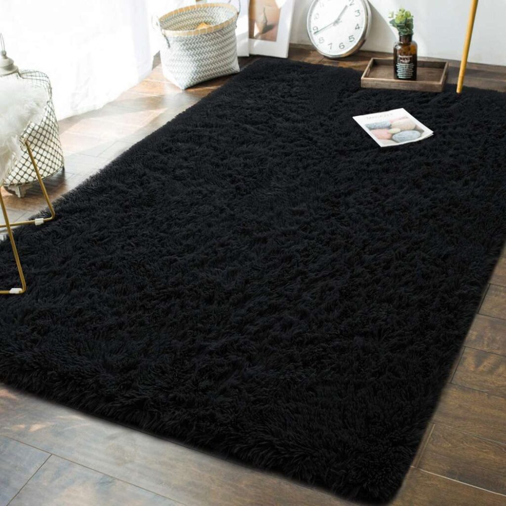 Andecor Fluffy Bedroom Rugs- Carpets for Living Room