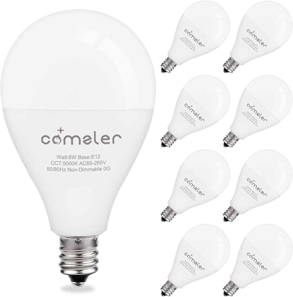 LED Ceiling Fan Light Bulbs, Comzler A15