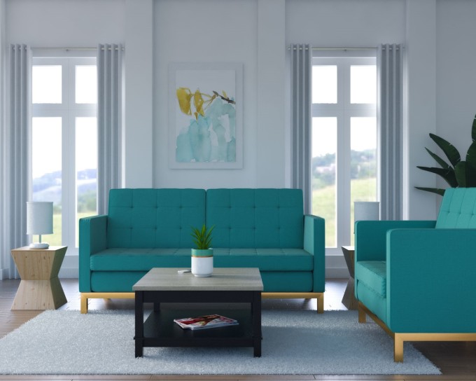Teal Sofa Living Room Ideas - Geek Home decor