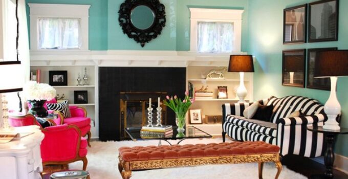 Turquoise And Gold Living Room Ultra-Modern | Sep 2023 Creative
