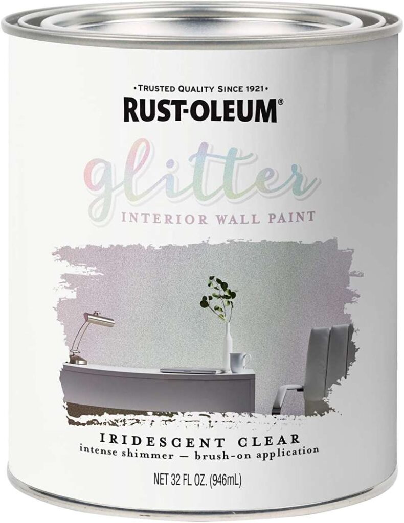 Rust-Oleum Glitter Interior Wall Light Gray Paint