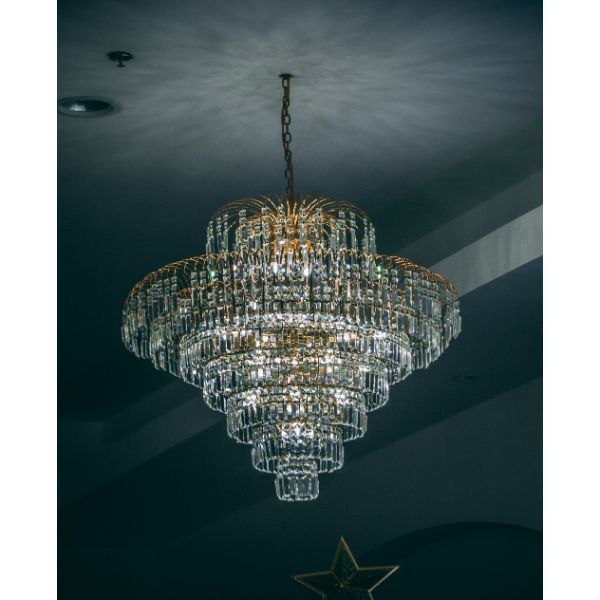 Industrial round or square chandeliers