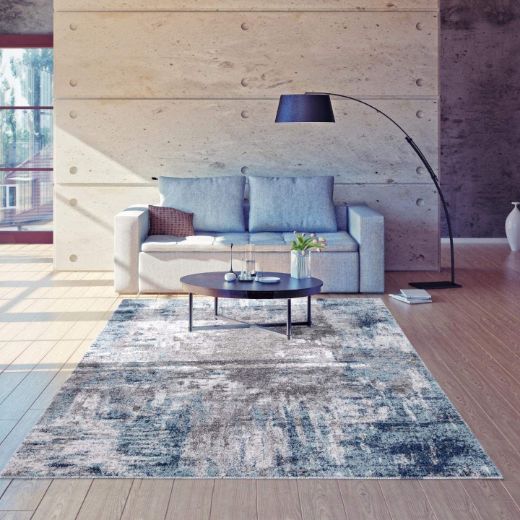 Luxe Weavers Rug 7680 Abstract Persian-Stain Resistant.