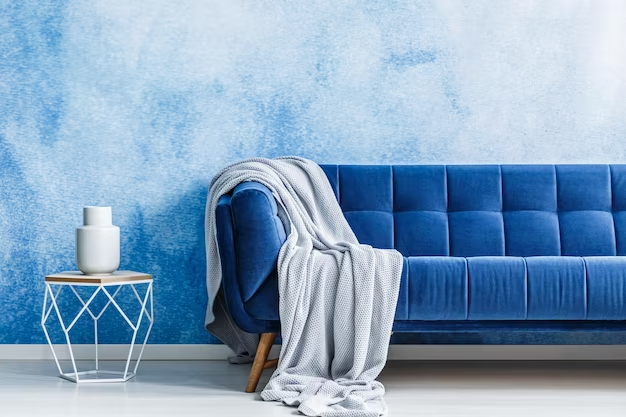 Complement Your Electric Blue Sofa With Duck Egg Walls
